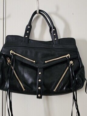 Botkier Leather Handbag - Zippers And Fringe